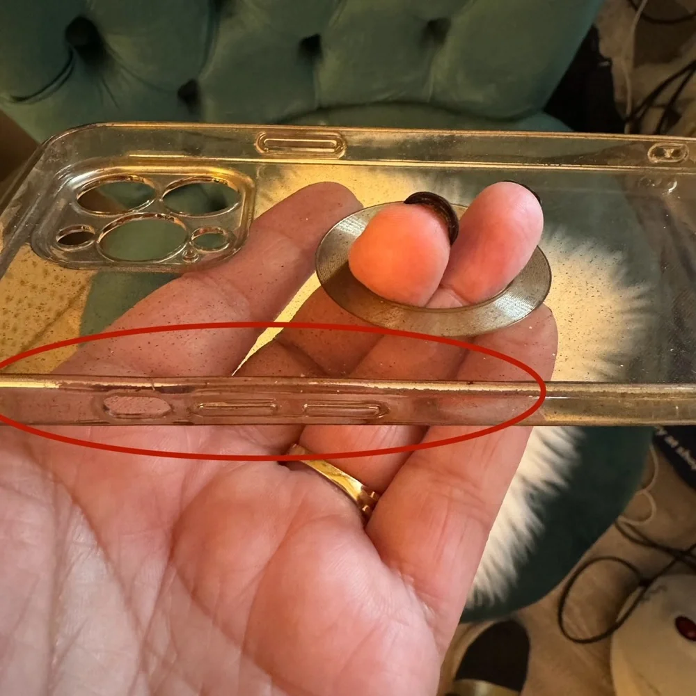 Shimmer Gold Clear Case for IPhone 13 Pro Max